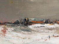 Joris de bruyne (1896-1965), a pair of winter landscapes, 1938/40, oil on canvas 30 x 34 cm. (11.81 x 13.39 in.), frame: 42 x 47 cm. (16.53 x 18 1/2 in.) - afbeelding 10 van  10