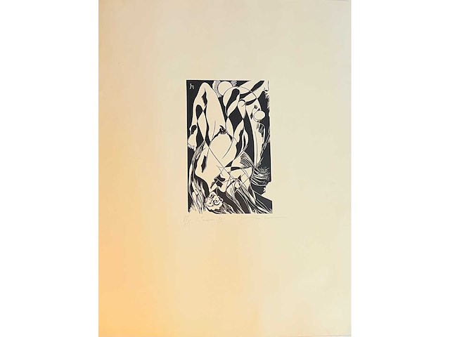 Joris minne - icarus ii - houtsnede - lage instelprijs - afbeelding 4 van  8