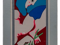 José de guimaraes (1939), untitled lithograph, n° 21/99 48 x 33 cm. (18.89 x 12.99 in.), frame: 67 x 50 cm. (26.37 x 19.67 in.) - afbeelding 2 van  5