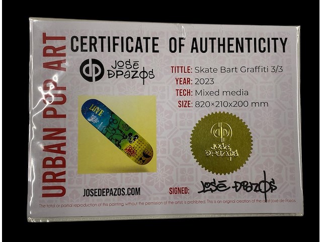 José de pazos - skate bart graffiti - afbeelding 7 van  8