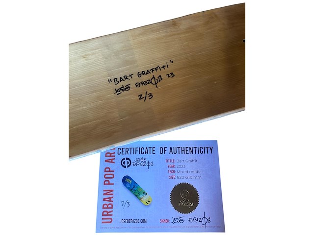 José de pazos - skate bart graffiti - afbeelding 6 van  8