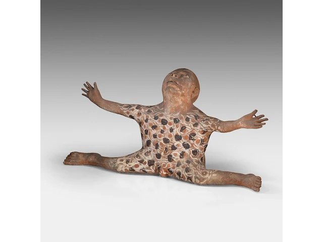 José vermeersch (1922-1997), figure with spread arms and legs, 1972, terracotta, n° 3/10 38 x 79 cm. (14.96 x 31.10 in.) - afbeelding 6 van  13