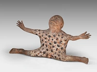 José vermeersch (1922-1997), figure with spread arms and legs, 1972, terracotta, n° 3/10 38 x 79 cm. (14.96 x 31.10 in.) - afbeelding 6 van  13