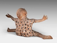 José vermeersch (1922-1997), figure with spread arms and legs, 1972, terracotta, n° 3/10 38 x 79 cm. (14.96 x 31.10 in.) - afbeelding 10 van  13