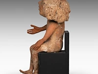José vermeersch (1922-1997), sitting figure, 1971, terracotta, n° 8/25 42 cm. (16.53 in.) - afbeelding 3 van  8