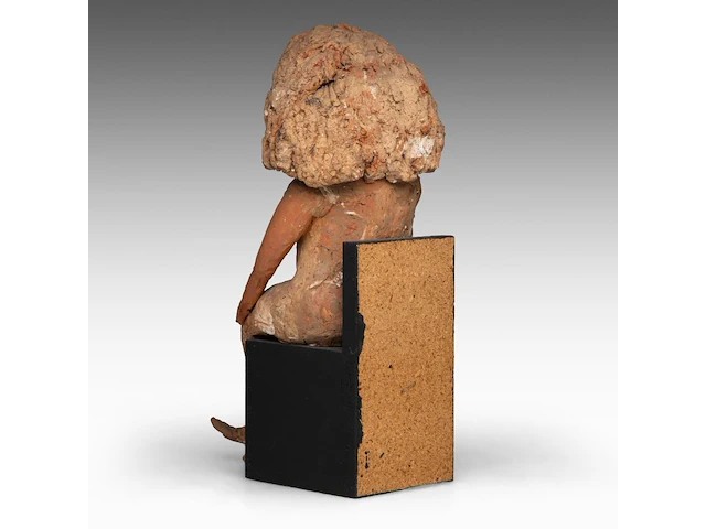José vermeersch (1922-1997), sitting figure, 1971, terracotta, n° 8/25 42 cm. (16.53 in.) - afbeelding 4 van  8