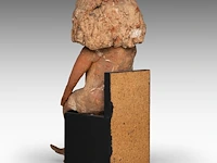 José vermeersch (1922-1997), sitting figure, 1971, terracotta, n° 8/25 42 cm. (16.53 in.) - afbeelding 4 van  8