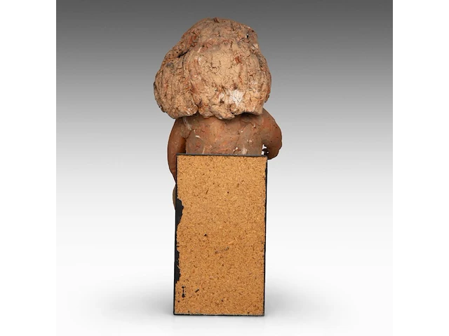 José vermeersch (1922-1997), sitting figure, 1971, terracotta, n° 8/25 42 cm. (16.53 in.) - afbeelding 5 van  8