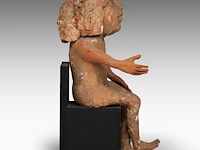 José vermeersch (1922-1997), sitting figure, 1971, terracotta, n° 8/25 42 cm. (16.53 in.) - afbeelding 6 van  8
