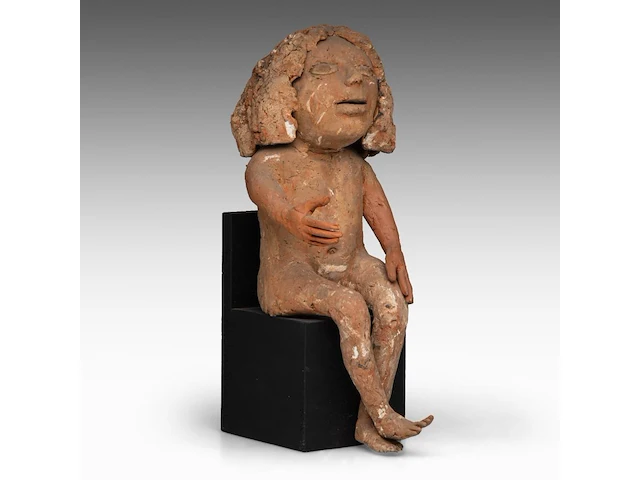 José vermeersch (1922-1997), sitting figure, 1971, terracotta, n° 8/25 42 cm. (16.53 in.) - afbeelding 7 van  8