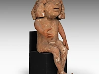 José vermeersch (1922-1997), sitting figure, 1971, terracotta, n° 8/25 42 cm. (16.53 in.) - afbeelding 7 van  8