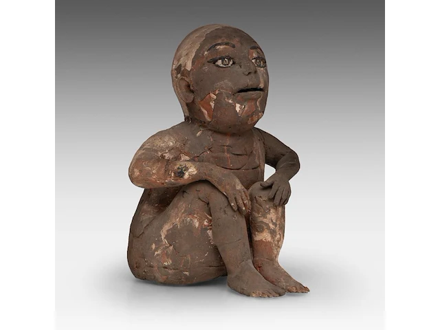 José vermeersch (1922-1997), sitting figure, 1973, terracotta, n° 6/25 29.5 cm. (11.60 in.) - afbeelding 3 van  10