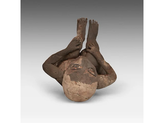 José vermeersch (1922-1997), sitting figure, 1973, terracotta, n° 6/25 29.5 cm. (11.60 in.) - afbeelding 8 van  10