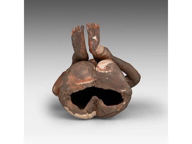 José vermeersch (1922-1997), sitting figure, 1973, terracotta, n° 6/25 29.5 cm. (11.60 in.) - afbeelding 9 van  10