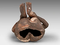 José vermeersch (1922-1997), sitting figure, 1973, terracotta, n° 6/25 29.5 cm. (11.60 in.) - afbeelding 9 van  10