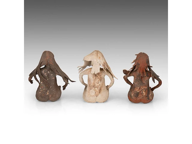 José vermeersch (1922-1997), three sitting women, 1974, terracotta, n° 7 - 11 - 17/25 20 cm. (7.87 in.) - afbeelding 4 van  8