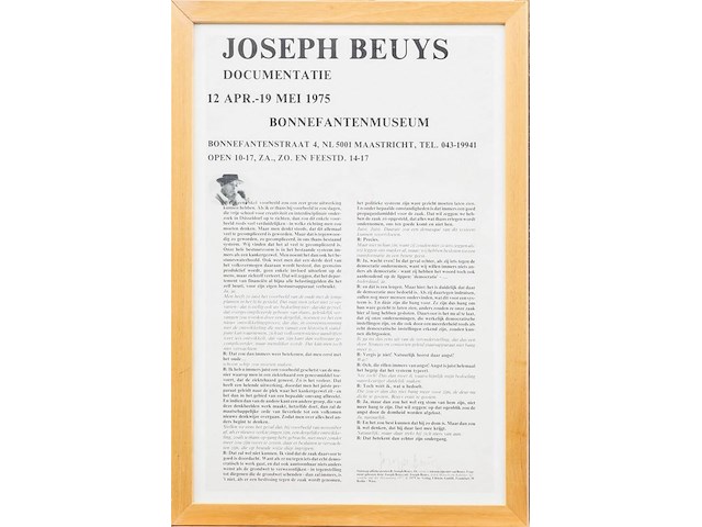 Joseph beuys - gesigneerd - afbeelding 1 van  1