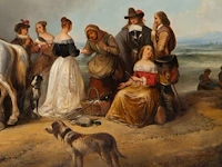 Joseph jacops (1806-1856), after the hunt, 1844, oil on panel 92 x 125 cm. (36.21 x 49.21 in.), frame: 125 x 158 cm. (49.21 x 62.20 in.) - afbeelding 5 van  8