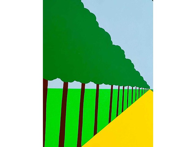 Joseph willaert - postzegel met landschap - kleurenzeefdruk - afbeelding 7 van  12