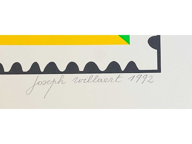 Joseph willaert - postzegel met landschap - kleurenzeefdruk - afbeelding 9 van  12