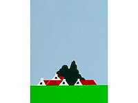 Joseph willaert - postzegel met landschap - kleurenzeefdruk - afbeelding 10 van  12