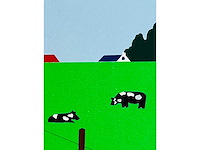 Joseph willaert - postzegel met landschap - kleurenzeefdruk - afbeelding 11 van  12