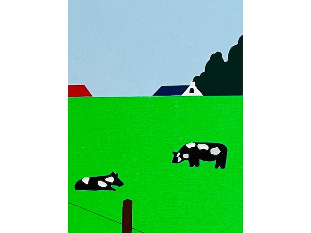 Joseph willaert - postzegel met landschap - kleurenzeefdruk - afbeelding 11 van  12