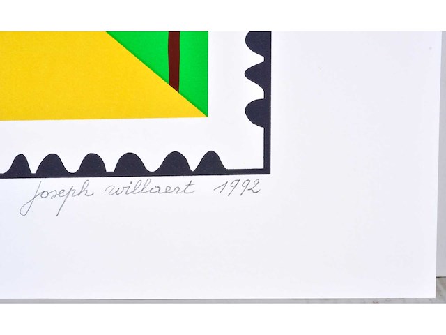 Joseph willaert - postzegel met landschap - kleurenzeefdruk - afbeelding 4 van  8