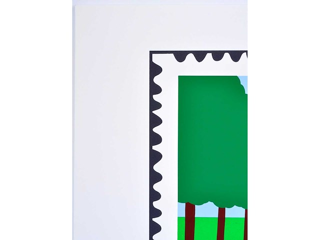 Joseph willaert - postzegel met landschap - kleurenzeefdruk - afbeelding 6 van  8