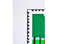 Joseph willaert - postzegel met landschap - kleurenzeefdruk - afbeelding 6 van  8