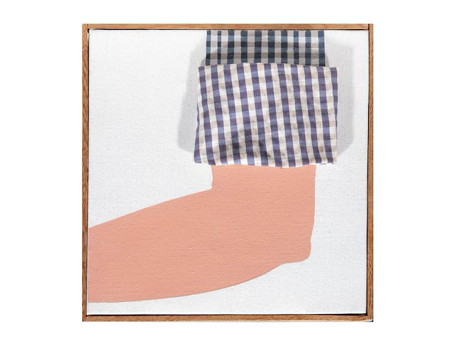 Joseph willaert (1936-2014), 'mouw in opgerold', 2001, mixed media 22 x 22 cm. (8.66 x 8.66 in.) - afbeelding 2 van  4