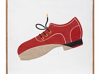 Joseph willaert (1936-2014), 'schoen in zandstap', 2001, mixed media 26 x 26 cm. (10.24 x 10.24 in.) - afbeelding 2 van  4