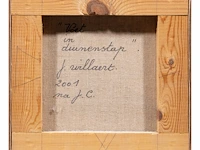 Joseph willaert (1936-2014), 'voet in duinenstap', 2001, mixed media 27 x 27 cm. (10.63 x 10.63 in.) - afbeelding 3 van  4