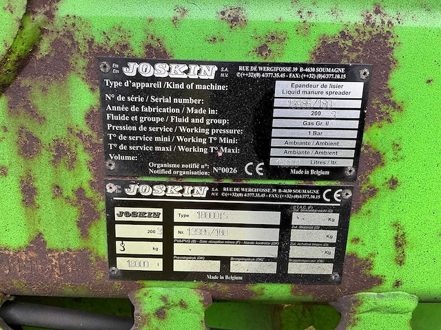 Joskin - 2003 - mesttank met injecteur - afbeelding 2 van  26