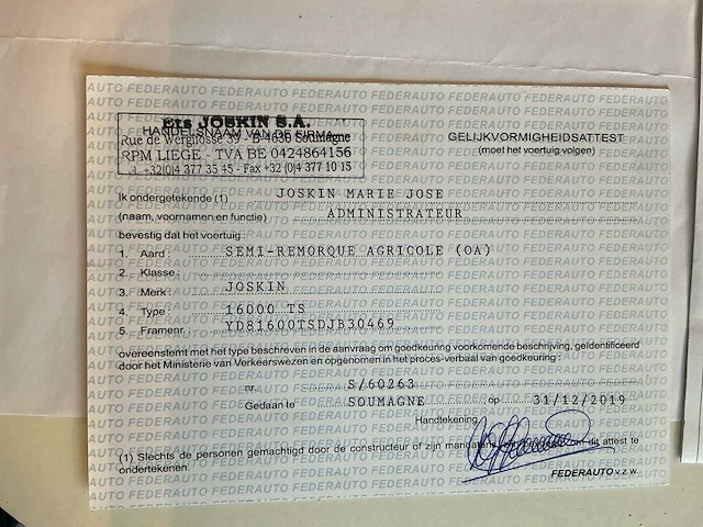 Joskin - 2013 - 16000 ts - akker- en graslandbemester (mestverspreider) - afbeelding 20 van  43