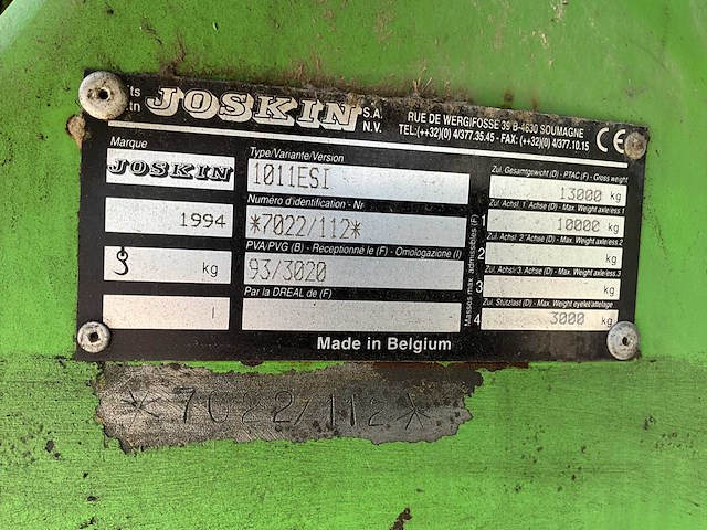 Joskin 1011esi mesttank - afbeelding 44 van  53
