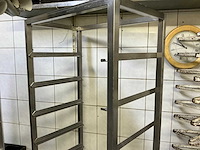 Josto rvs regaalwagen (2x) - afbeelding 1 van  3