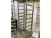 Josto rvs regaalwagen (2x) - afbeelding 2 van  3