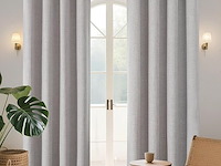 Joydeco transparant gordijn van linnen - afbeelding 1 van  2