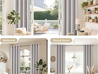 Joydeco transparant gordijn van linnen - afbeelding 2 van  2