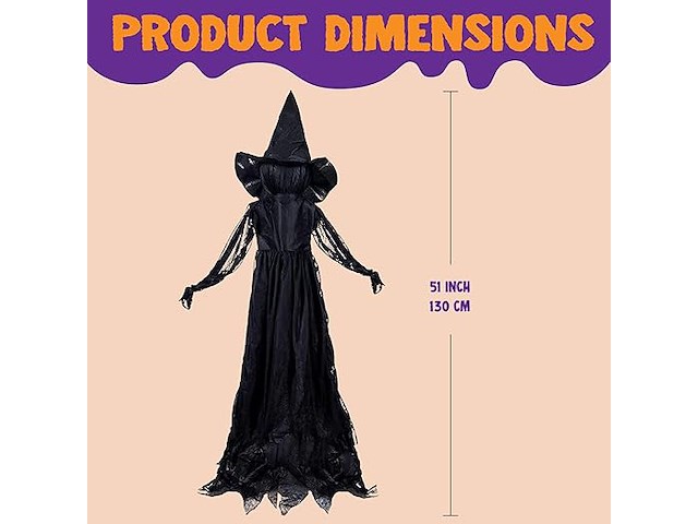 Joyin 3 stuks halloween decoratie - afbeelding 2 van  4