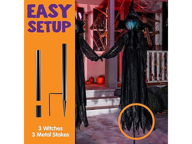 Joyin 3 stuks halloween decoratie - afbeelding 4 van  4