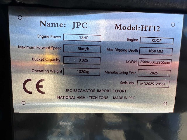 Jpc - 2025 - ht12 - minigraafmachine met aanhangwagen - afbeelding 27 van  29