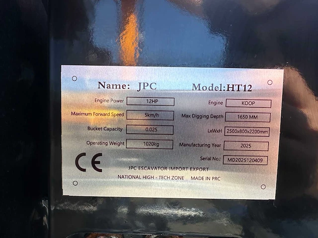 Jpc - 2025 - ht12 - minigraafmachine op aanhangwagen - afbeelding 28 van  43