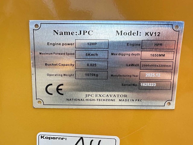 Jpc - 2025 - kv12 - minigraafmachine - afbeelding 20 van  27