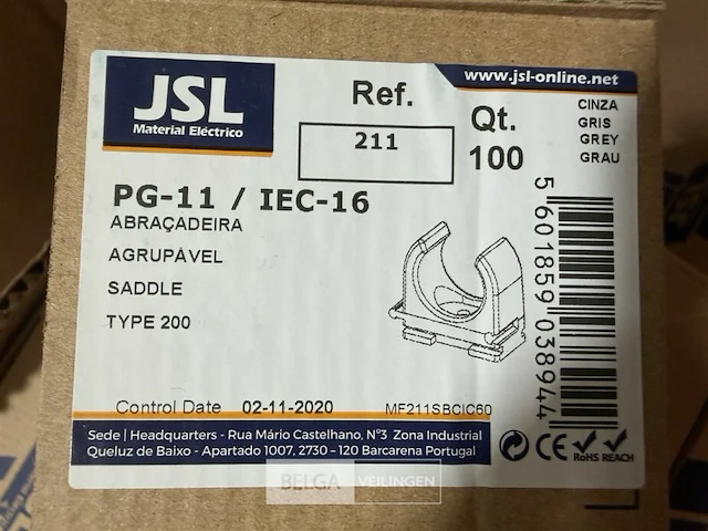 Jsl aaneenschuifbare veerklemmen (13 dozen) - afbeelding 1 van  1