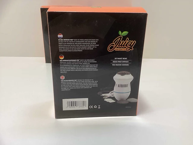 Juicy gadgets elektrische eeltverwijderaar / voetvijl - wit (3x) - afbeelding 7 van  7