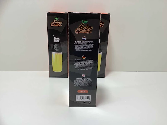 Juicy gadgets olie & azijn dispenser - 250ml - glas (3x) - afbeelding 5 van  6