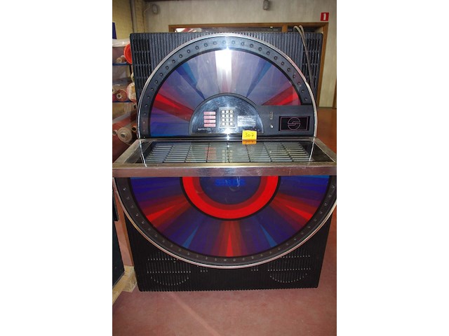 Juke box met singles - afbeelding 1 van  2