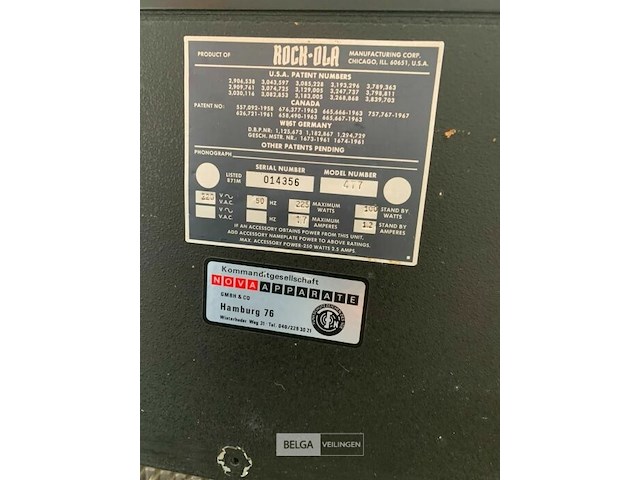 Jukebox rock-ola - afbeelding 8 van  8
